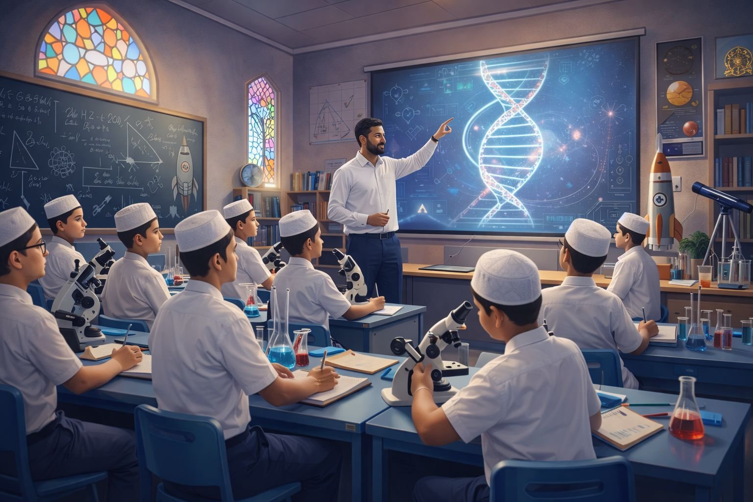 Students in classroom